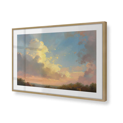 [Color:Brushed Gold] Picture of art in a Brushed Gold frame of the corner