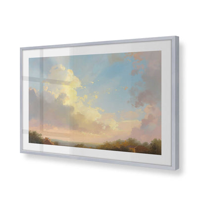 [Color:Polished Chrome] Picture of art in a Polished Chrome frame of the corner