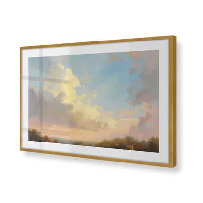 [Color:Polished Gold] Picture of art in a Polished Gold frame of the corner