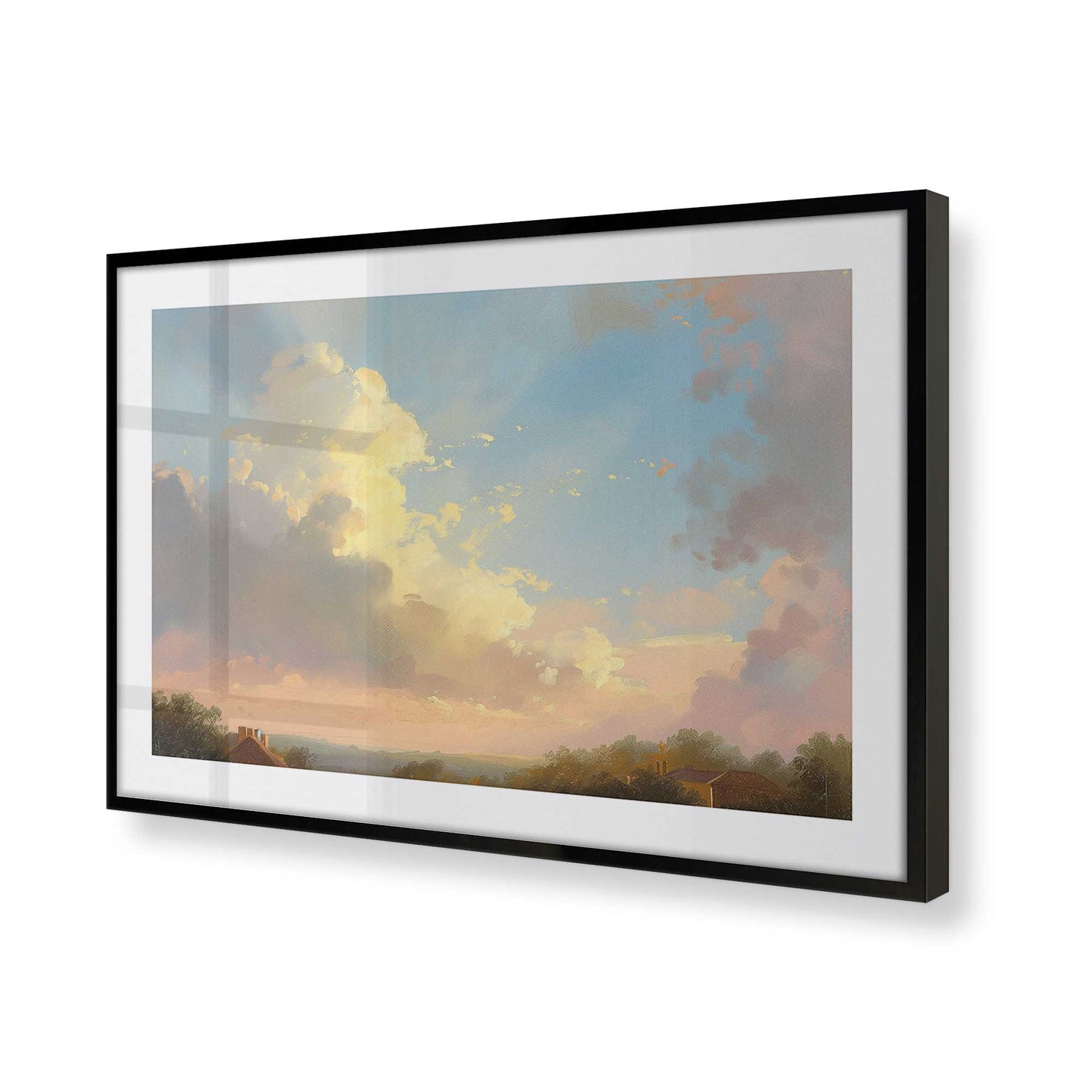 [Color:Satin Black] Picture of art in a Satin Black frame of the corner