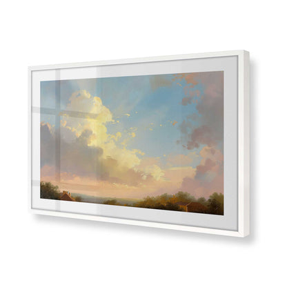 [Color:Opaque White] Picture of art in a Opaque White frame of the corner