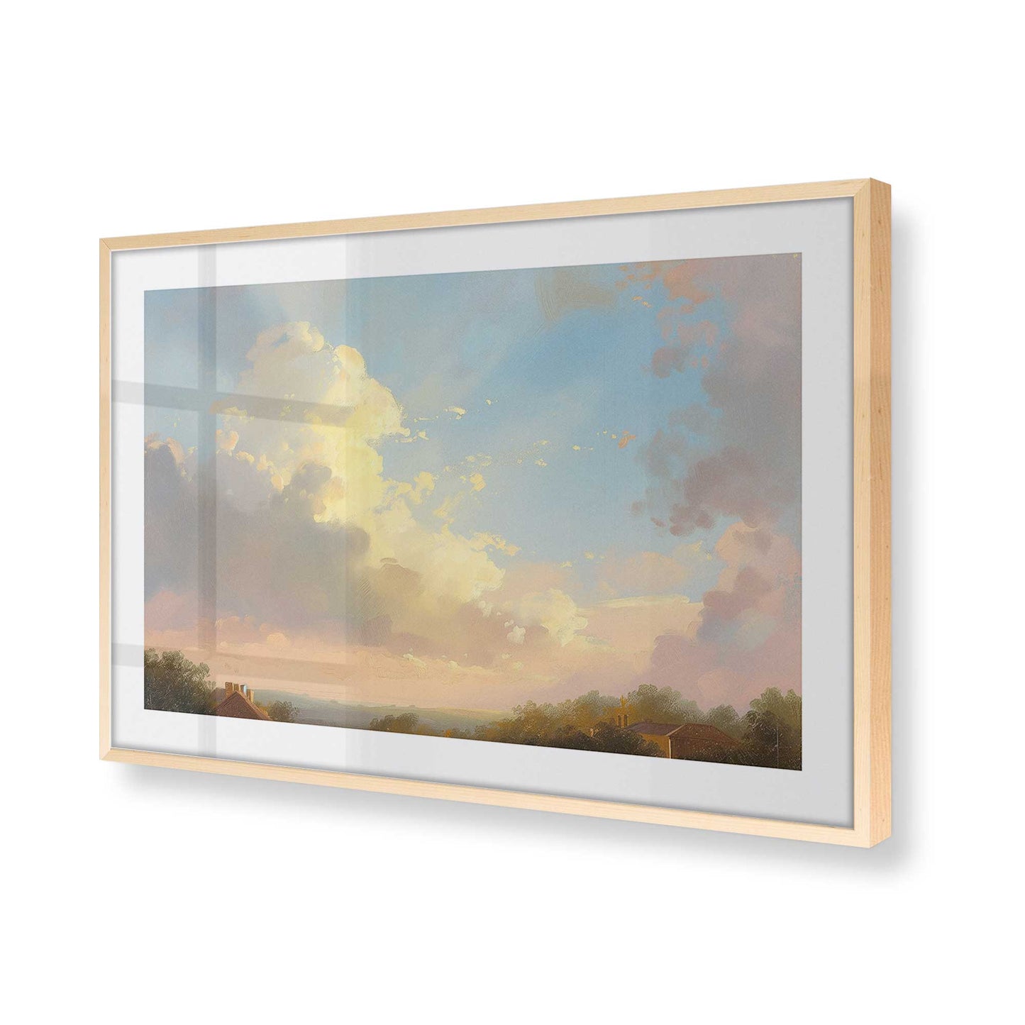 [Color:Raw Maple] Picture of art in a Raw Maple frame of the corner