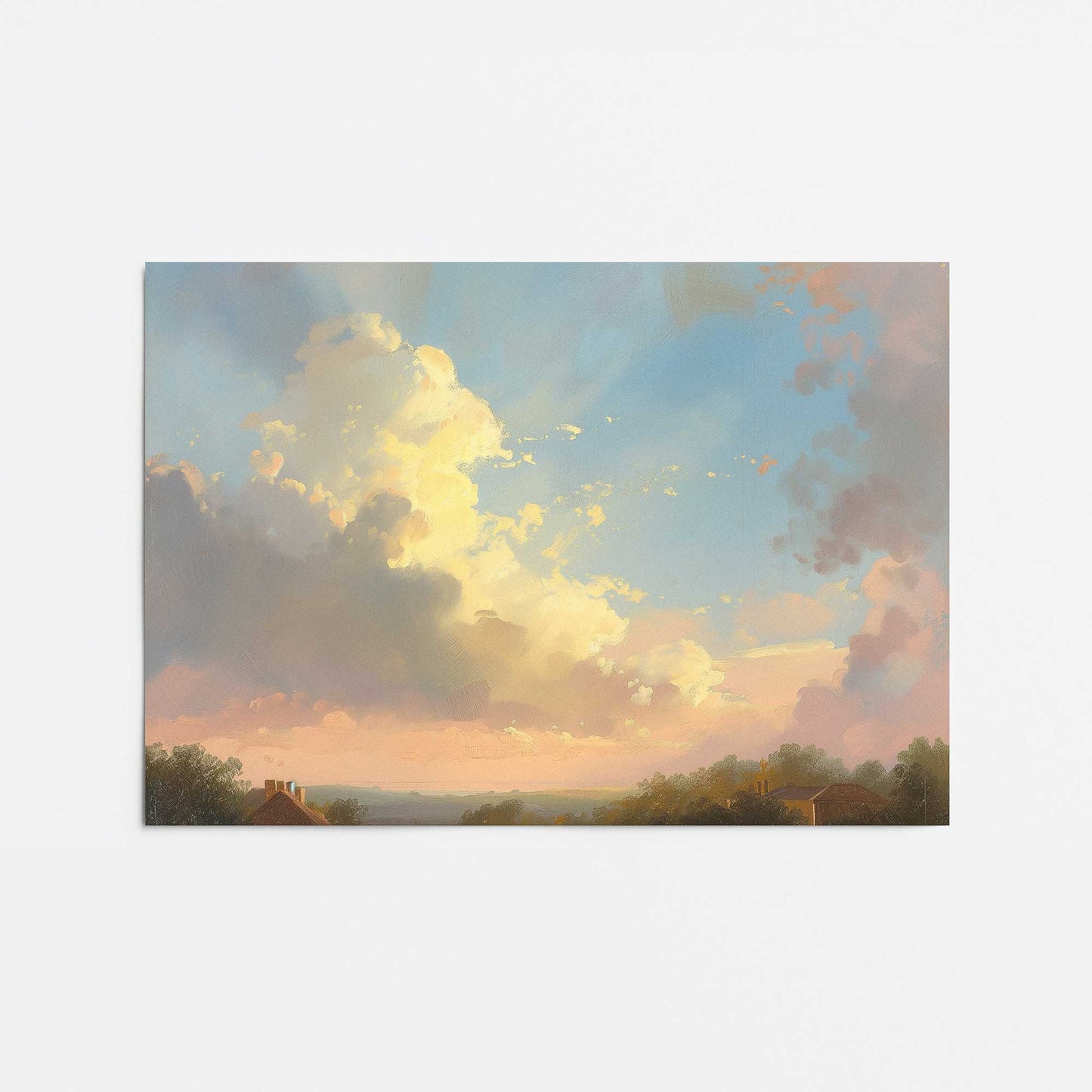 Peaceful Sky at Sunset Promotional Rolled Print