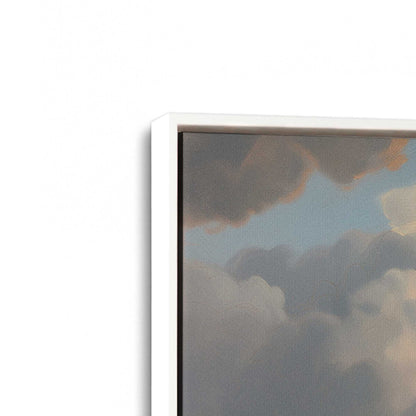 [Color:Opaque White] Picture of art in a White frame at an angle