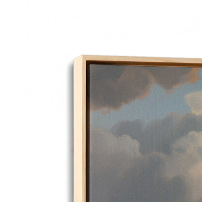 [Color:American Maple] Picture of art in a American Maple frame at an angle