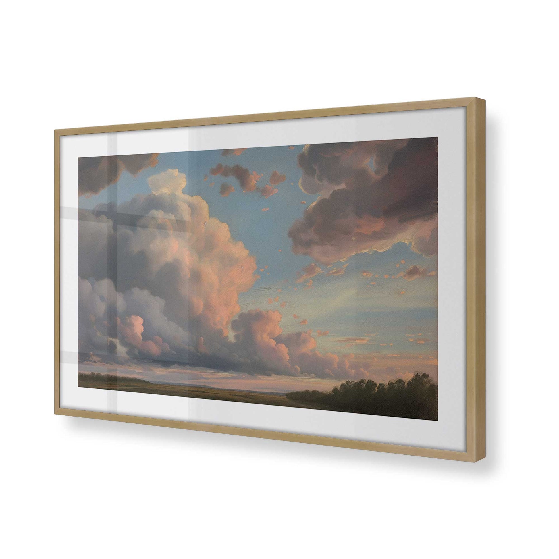 [Color:Brushed Gold] Picture of art in a Brushed Gold frame of the corner