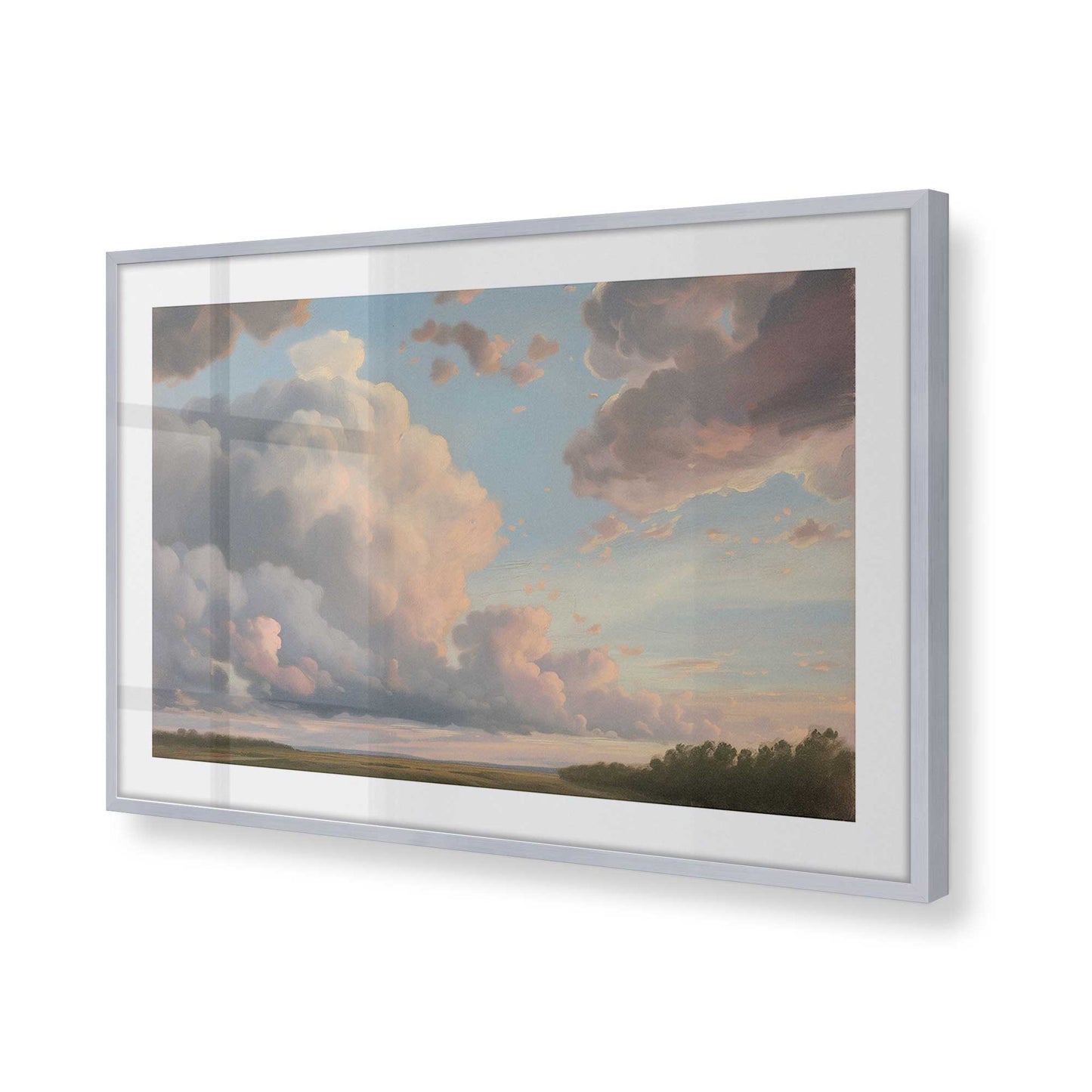 [Color:Polished Chrome] Picture of art in a Polished Chrome frame of the corner