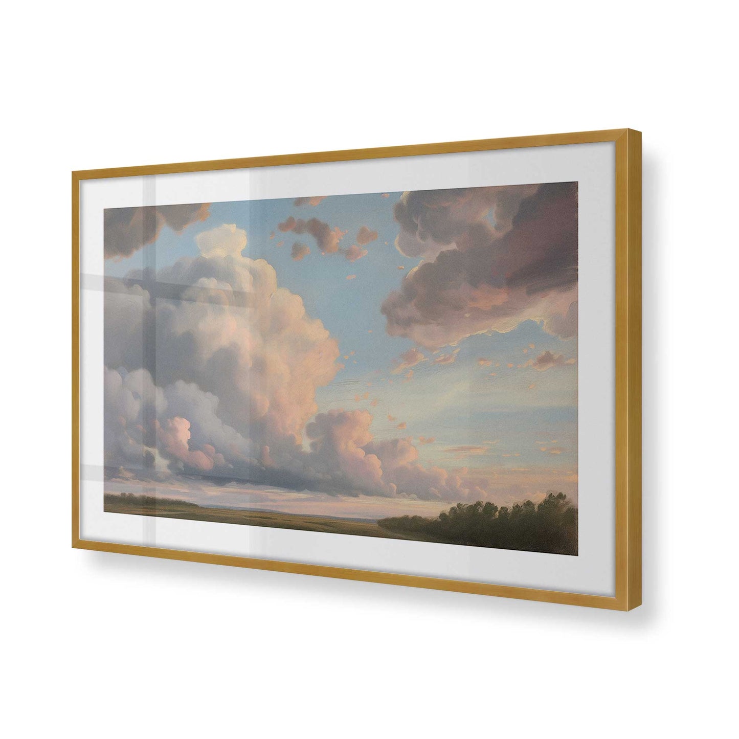 [Color:Polished Gold] Picture of art in a Polished Gold frame of the corner