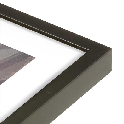 [Color:Satin Black] Picture of art in a Satin Black frame at an angle