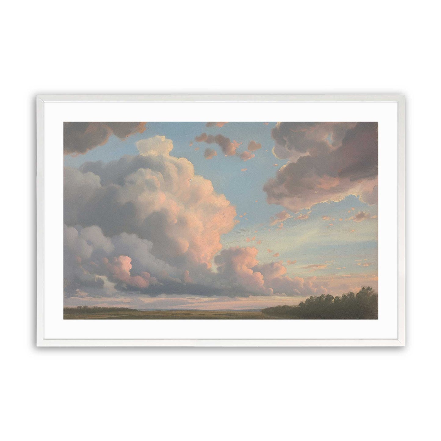 [Color:Opaque White] Picture of art in a Opaque White frame