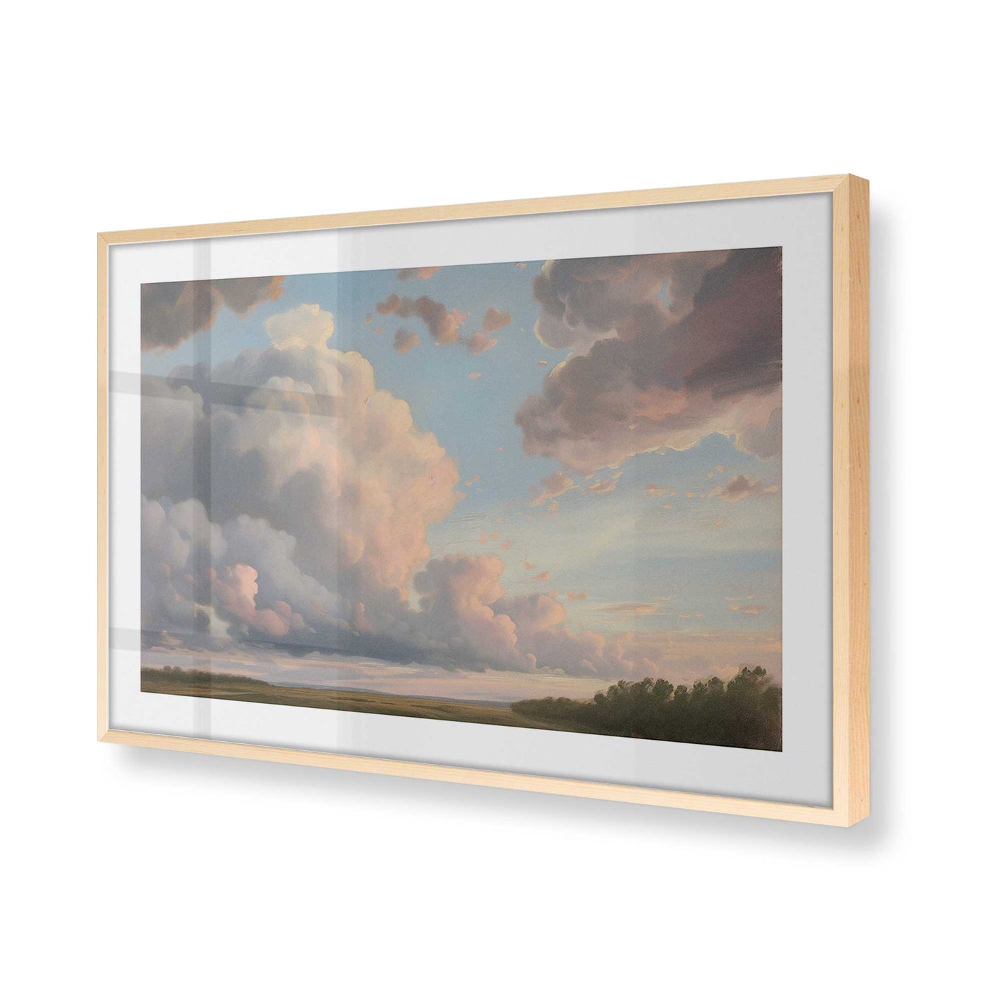 [Color:Raw Maple] Picture of art in a Raw Maple frame of the corner