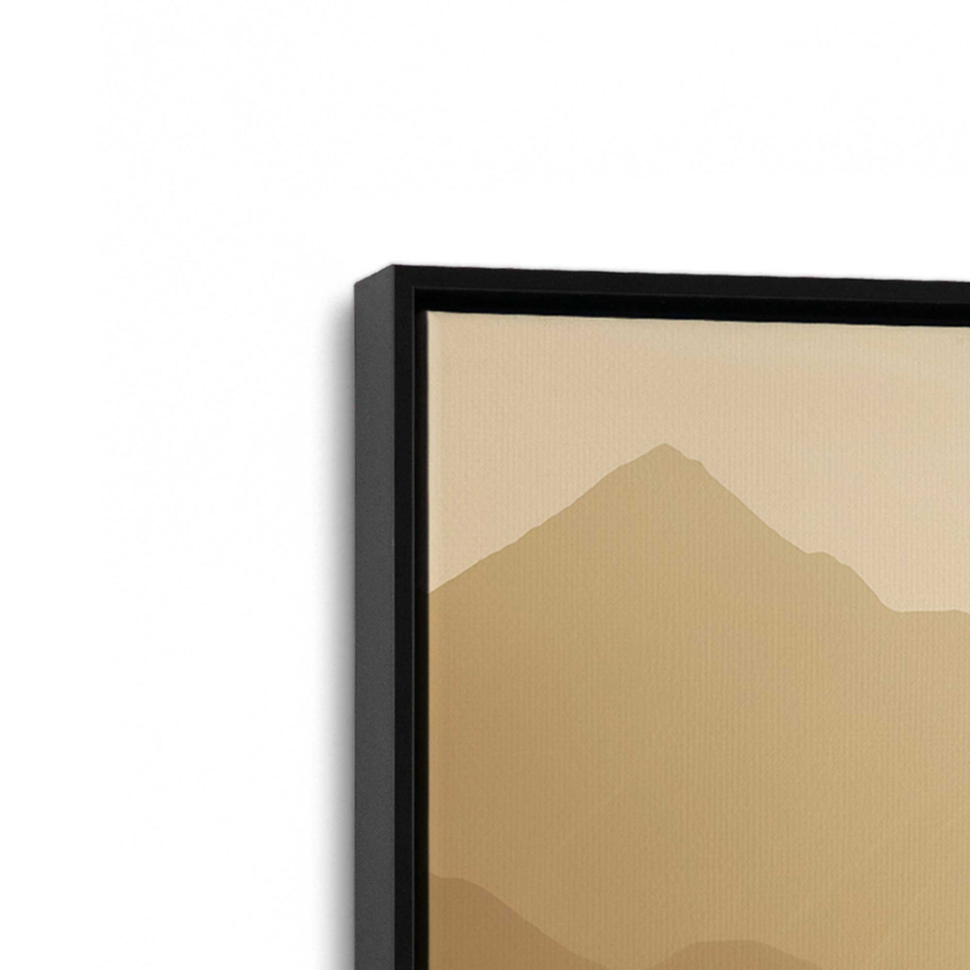 [Color:Satin Black] Picture of art in a Satin Black frame at an angle