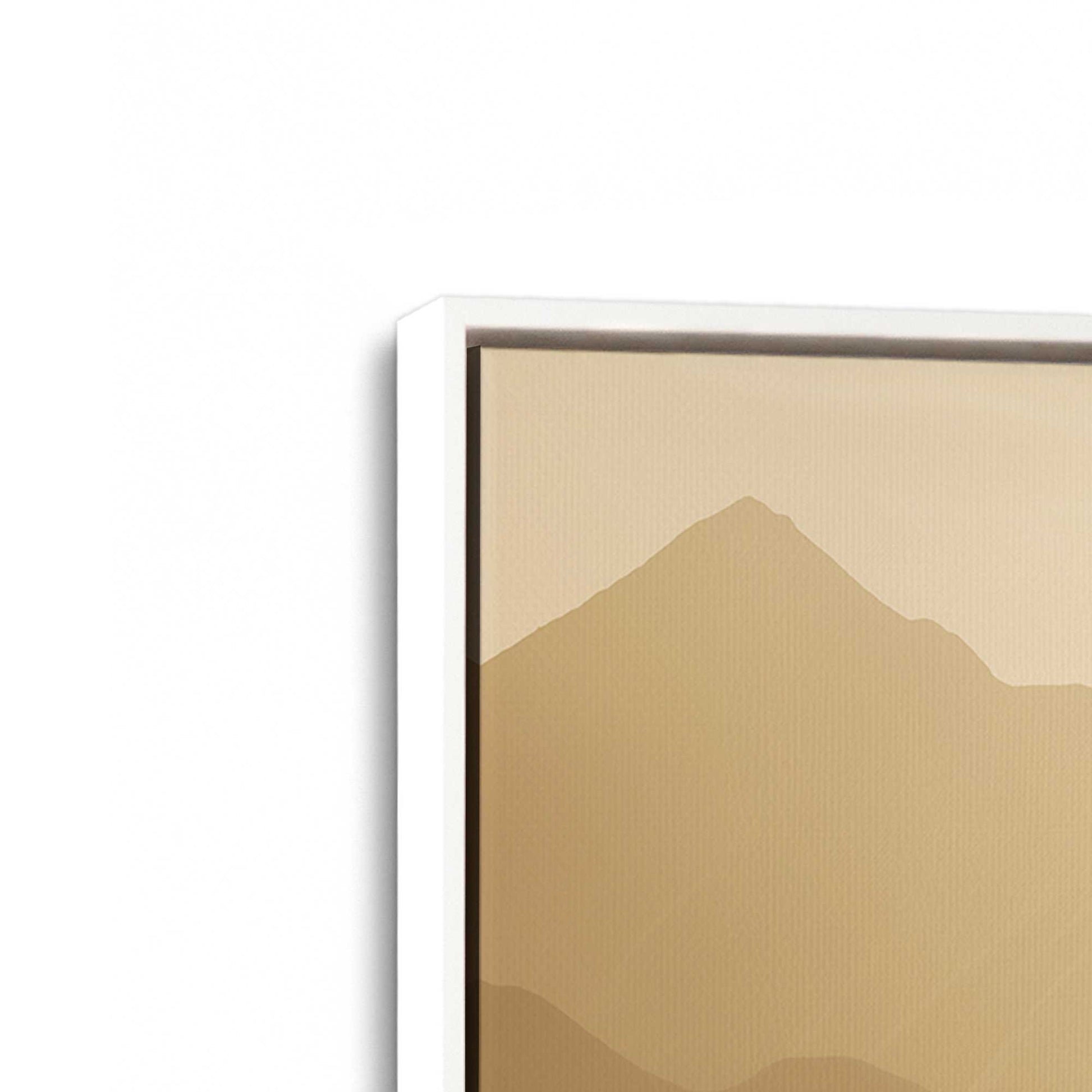 [Color:Opaque White] Picture of art in a White frame at an angle