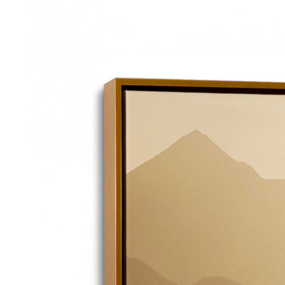 [Color:Polished Gold] Picture of art in a Polished Gold frame at an angle