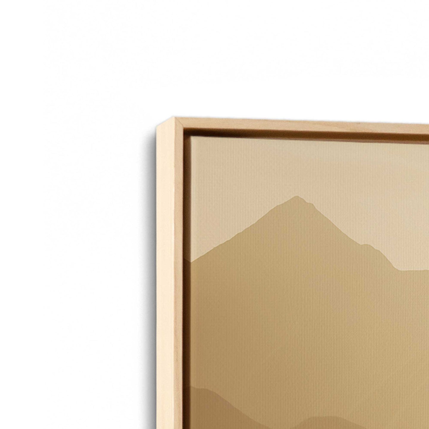 [Color:American Maple] Picture of art in a American Maple frame at an angle