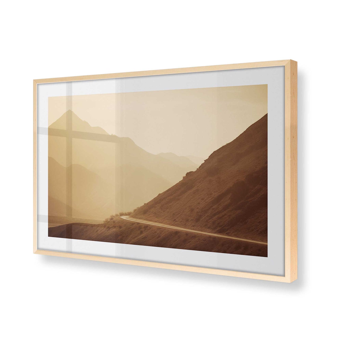 [Color:Raw Maple] Picture of art in a Raw Maple frame of the corner