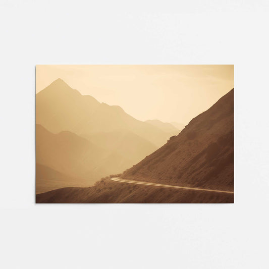 Peaceful Mountain Drive I Promotional Rolled Print