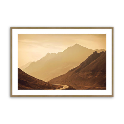 [Color:Brushed Gold] Picture of art in a Brushed Gold frame