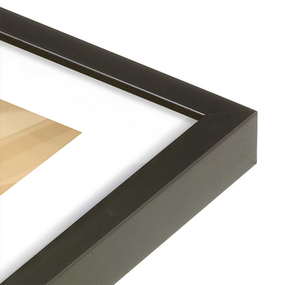 [Color:Satin Black] Picture of art in a Satin Black frame at an angle