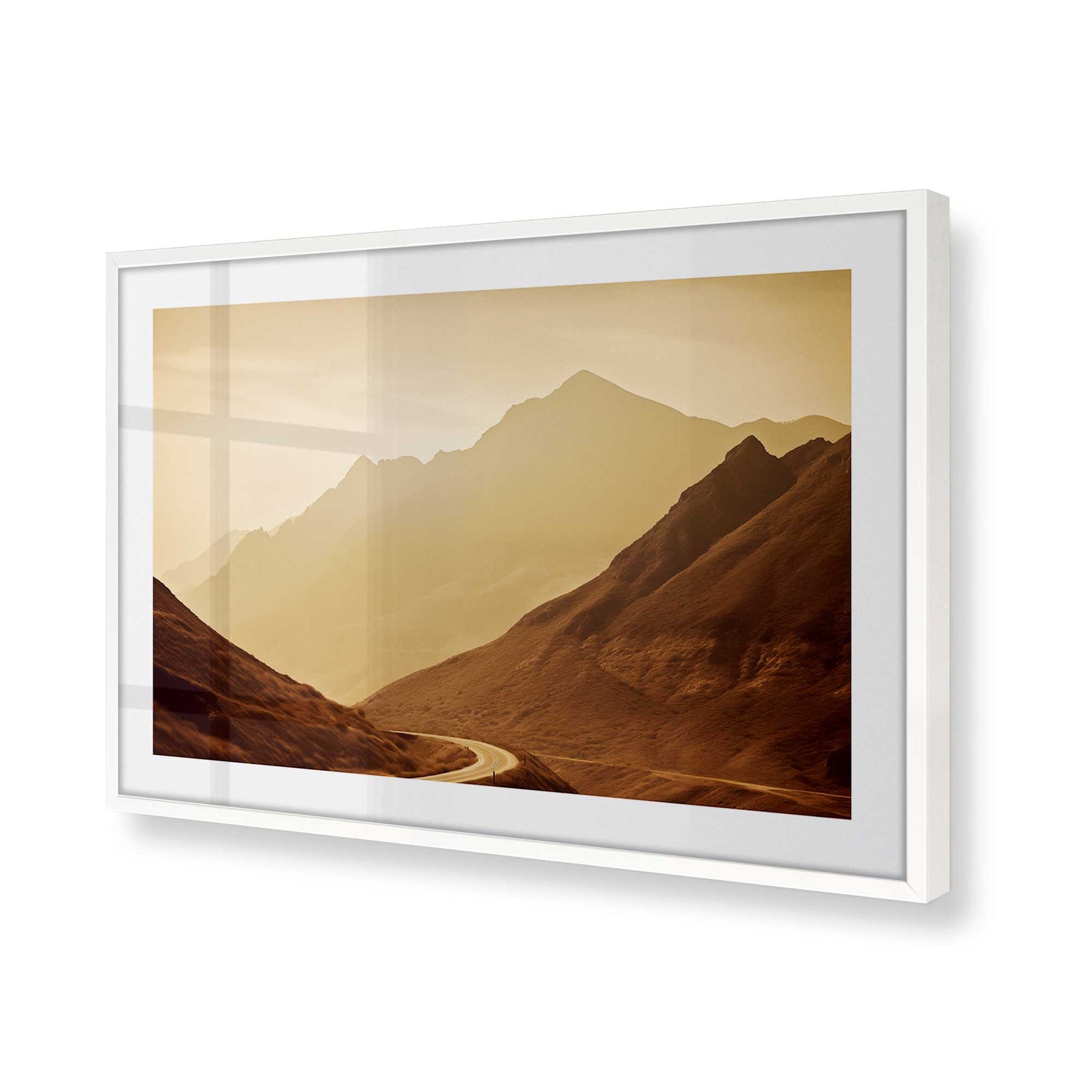 [Color:Opaque White] Picture of art in a Opaque White frame of the corner