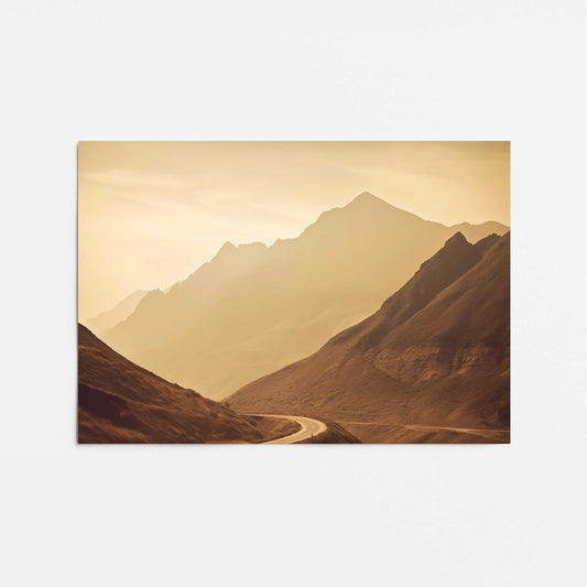 Peaceful Mountain Drive II Promotional Rolled Print