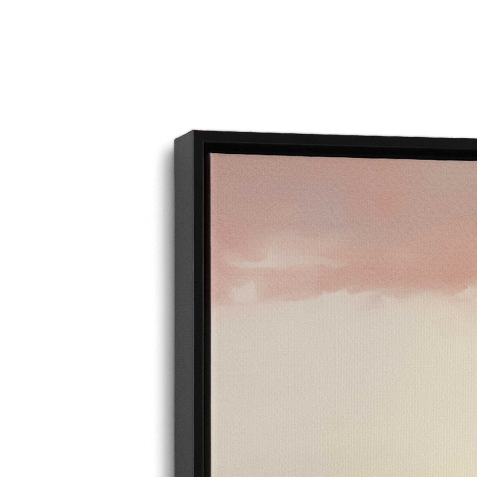 [Color:Satin Black] Picture of art in a Satin Black frame at an angle