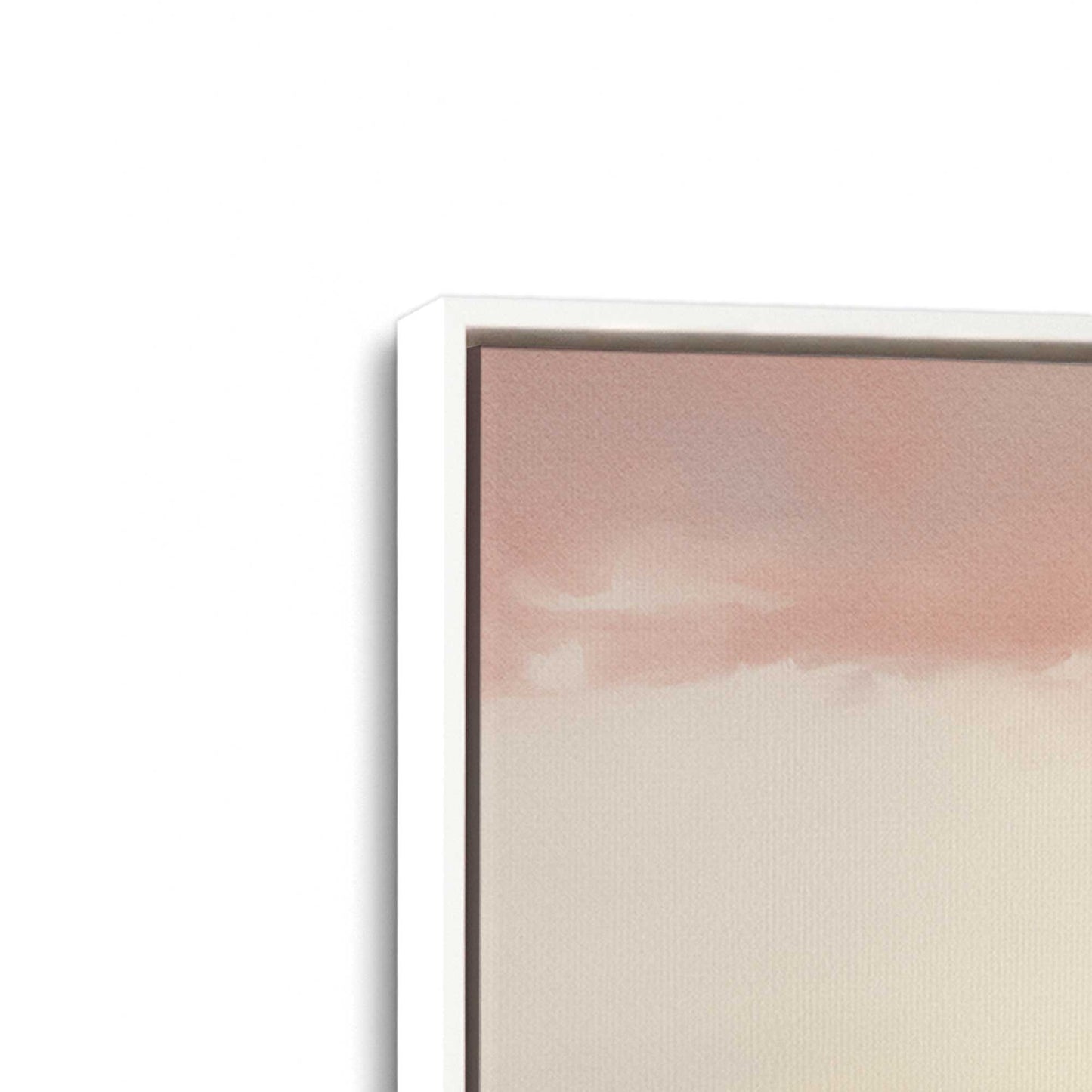 [Color:Opaque White] Picture of art in a White frame at an angle