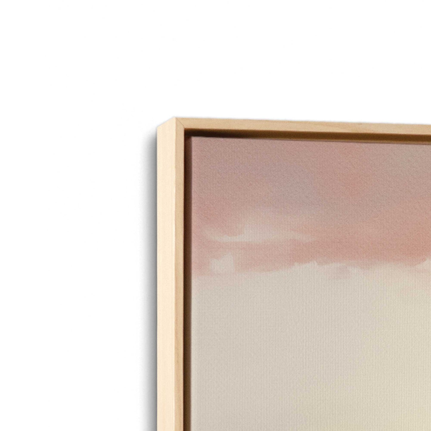 [Color:American Maple] Picture of art in a American Maple frame at an angle