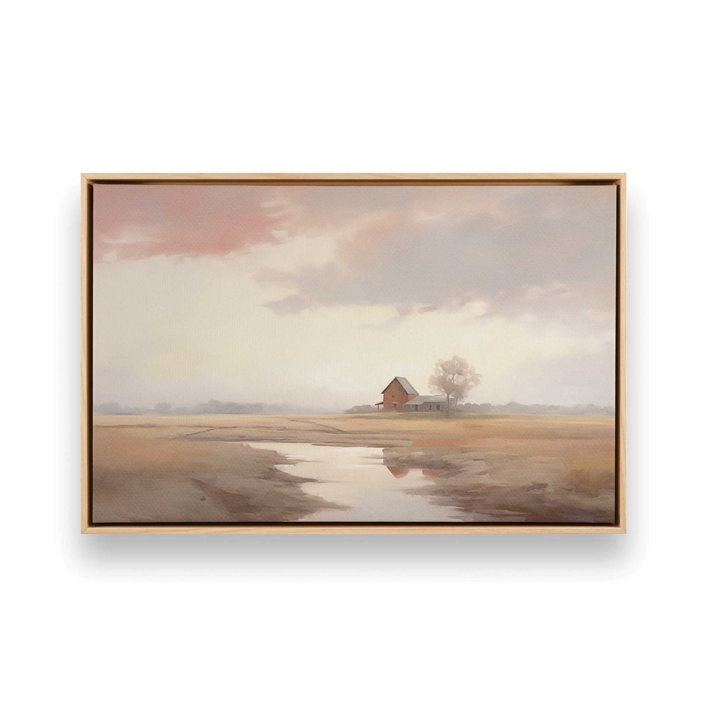 [Color:American Maple] Picture of art in a American Maple frame