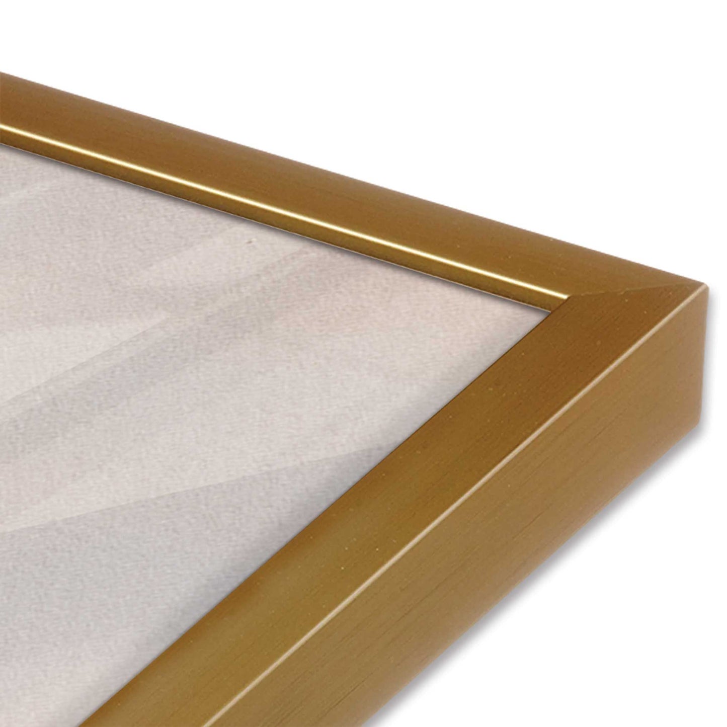 [Color:Polished Gold] Picture of art in a Polished Gold frame at an angle