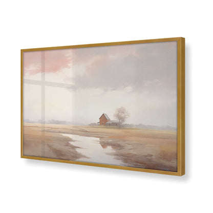 [Color:Polished Gold] Picture of art in a Polished Gold frame of the corner