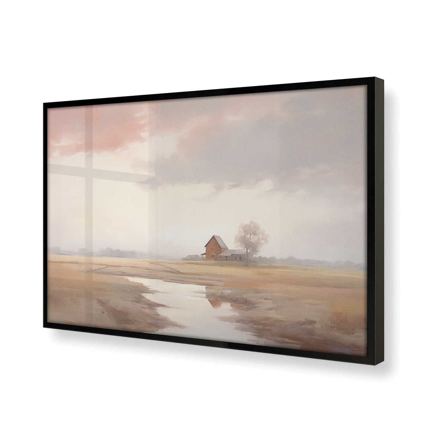 [Color:Satin Black] Picture of art in a Satin Black frame of the corner