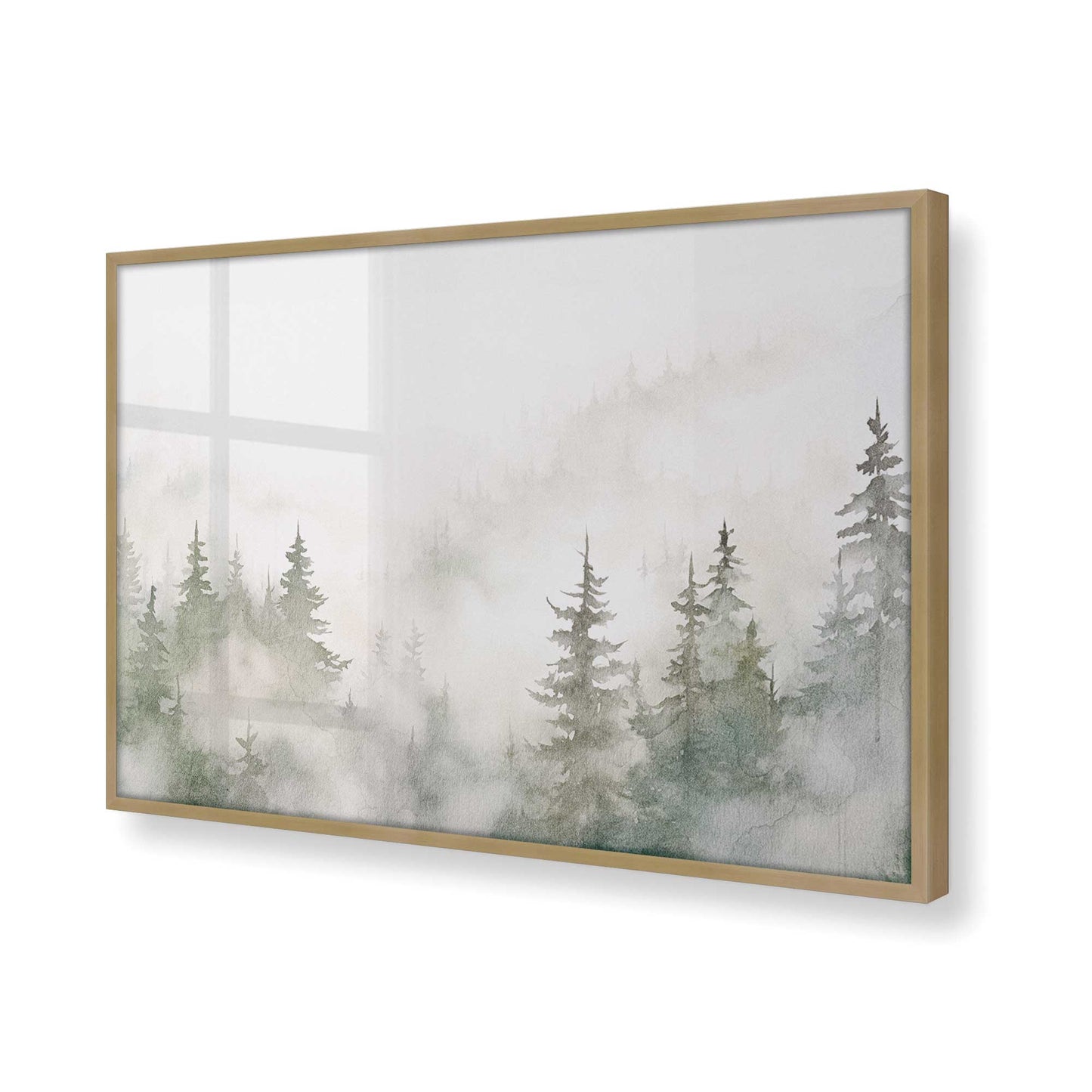 [Color:Brushed Gold] Picture of art in a Brushed Gold frame of the corner