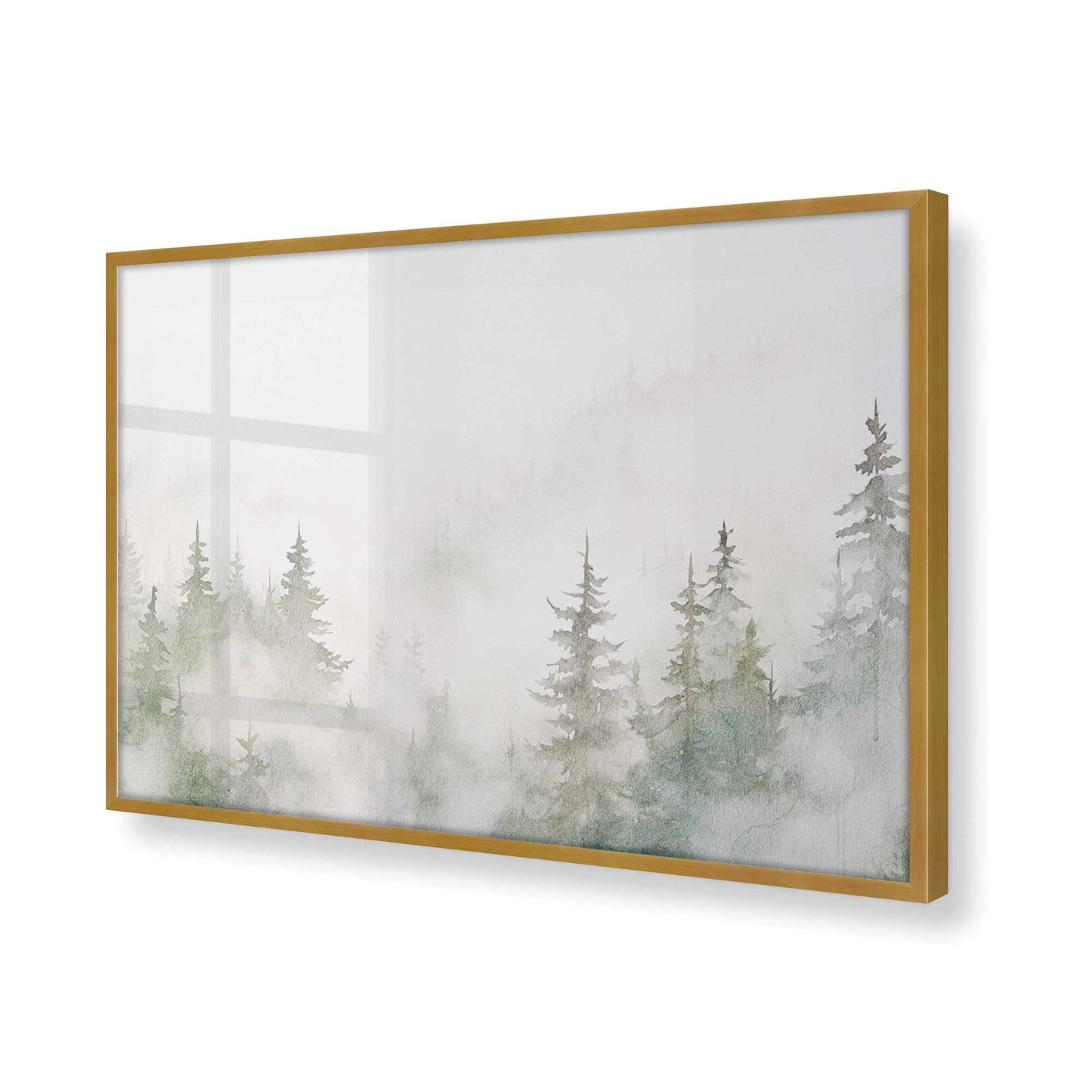 [Color:Polished Gold] Picture of art in a Polished Gold frame of the corner