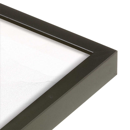 [Color:Satin Black] Picture of art in a Satin Black frame at an angle