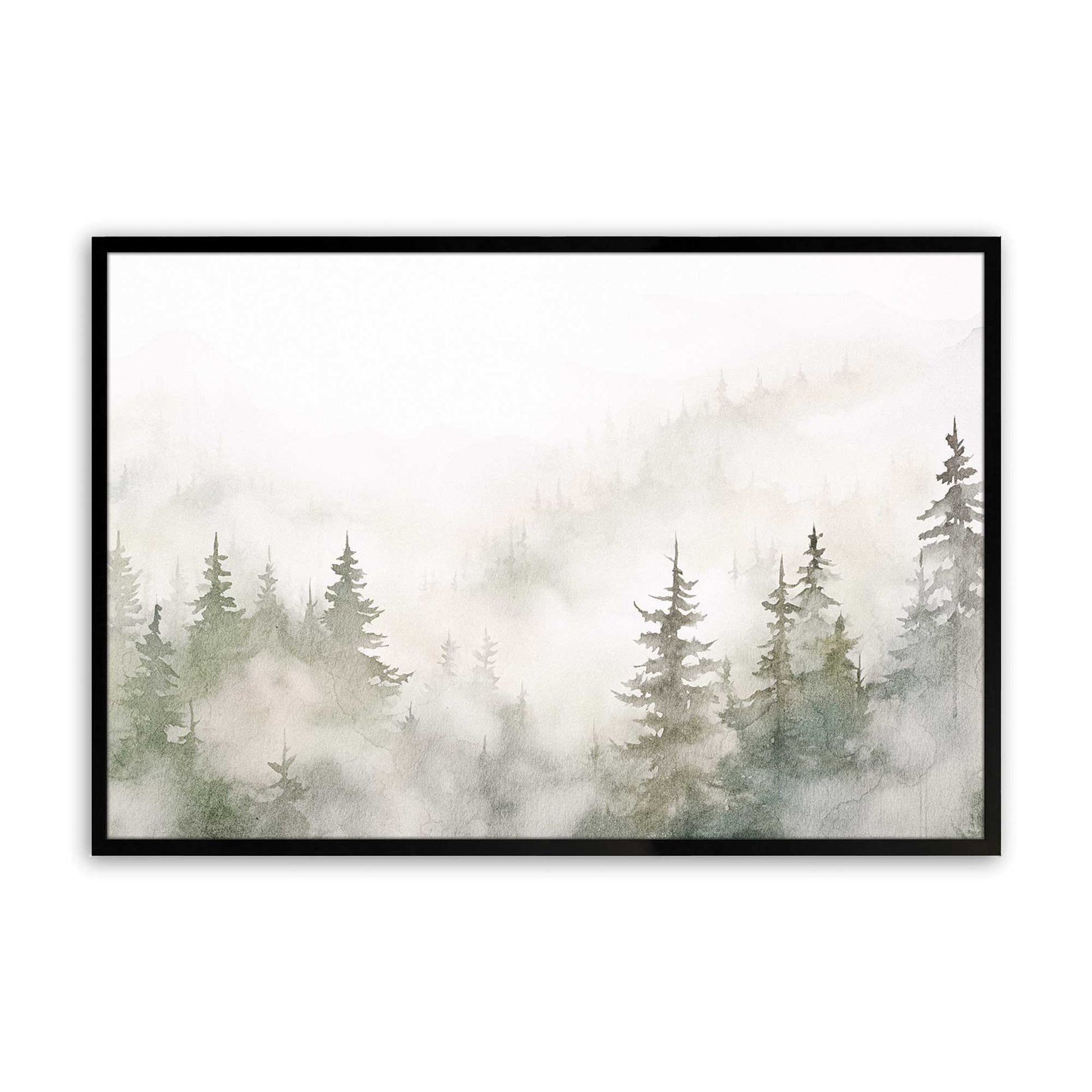 [Color:Satin Black], Picture of art in a Satin Black frame