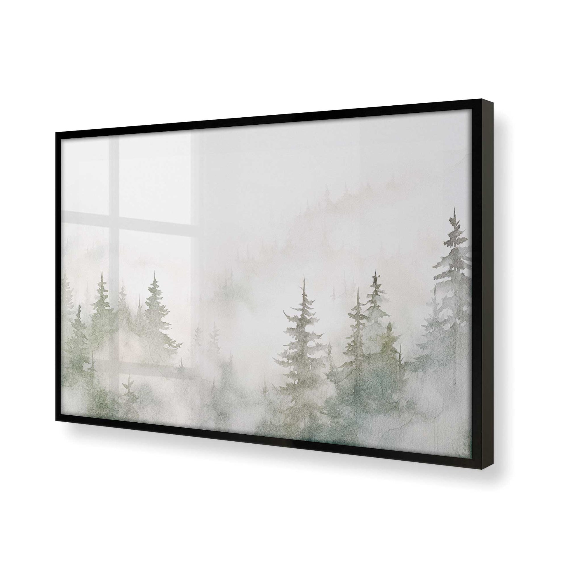 [Color:Satin Black] Picture of art in a Satin Black frame of the corner