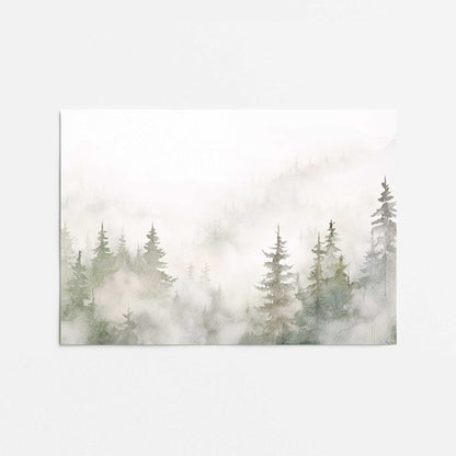 Misty Forest Scene Promotional Rolled Print