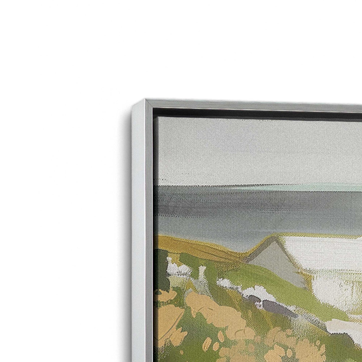 [Color:Polished Chrome] Picture of art in a Polished Chrome frame at an angle