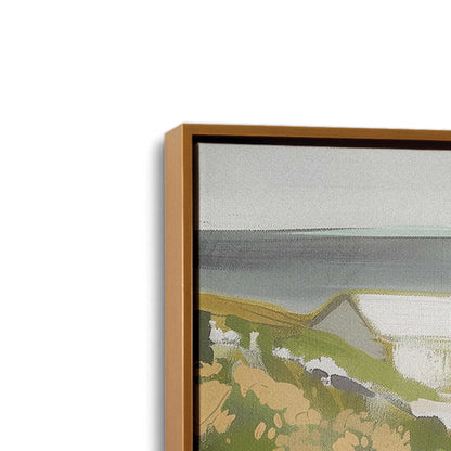 [Color:Polished Gold] Picture of art in a Polished Gold frame at an angle