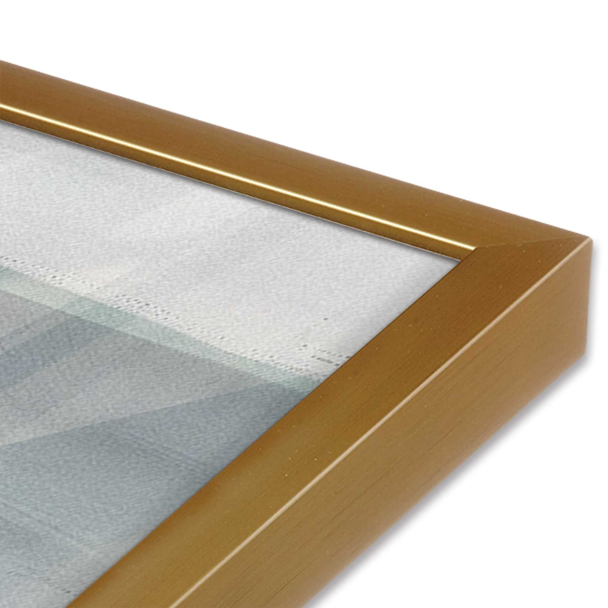 [Color:Polished Gold] Picture of art in a Polished Gold frame at an angle