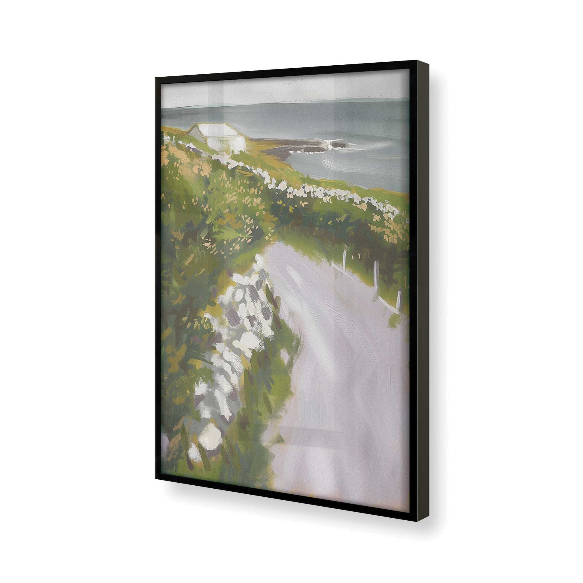 [Color:Satin Black] Picture of art in a Satin Black frame of the corner