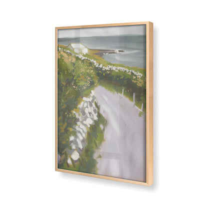 [Color:Raw Maple] Picture of art in a Raw Maple frame of the corner