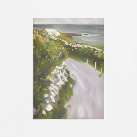 Serene Pathway by the Sea I Promotional Rolled Print