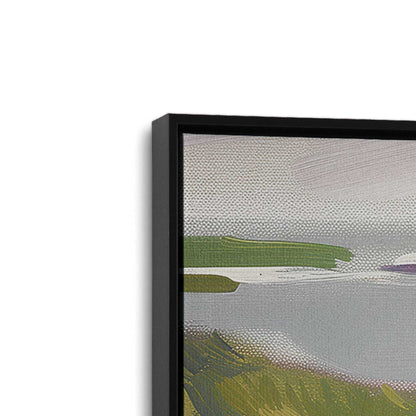 [Color:Satin Black] Picture of art in a Satin Black frame at an angle