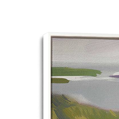 [Color:Opaque White] Picture of art in a White frame at an angle