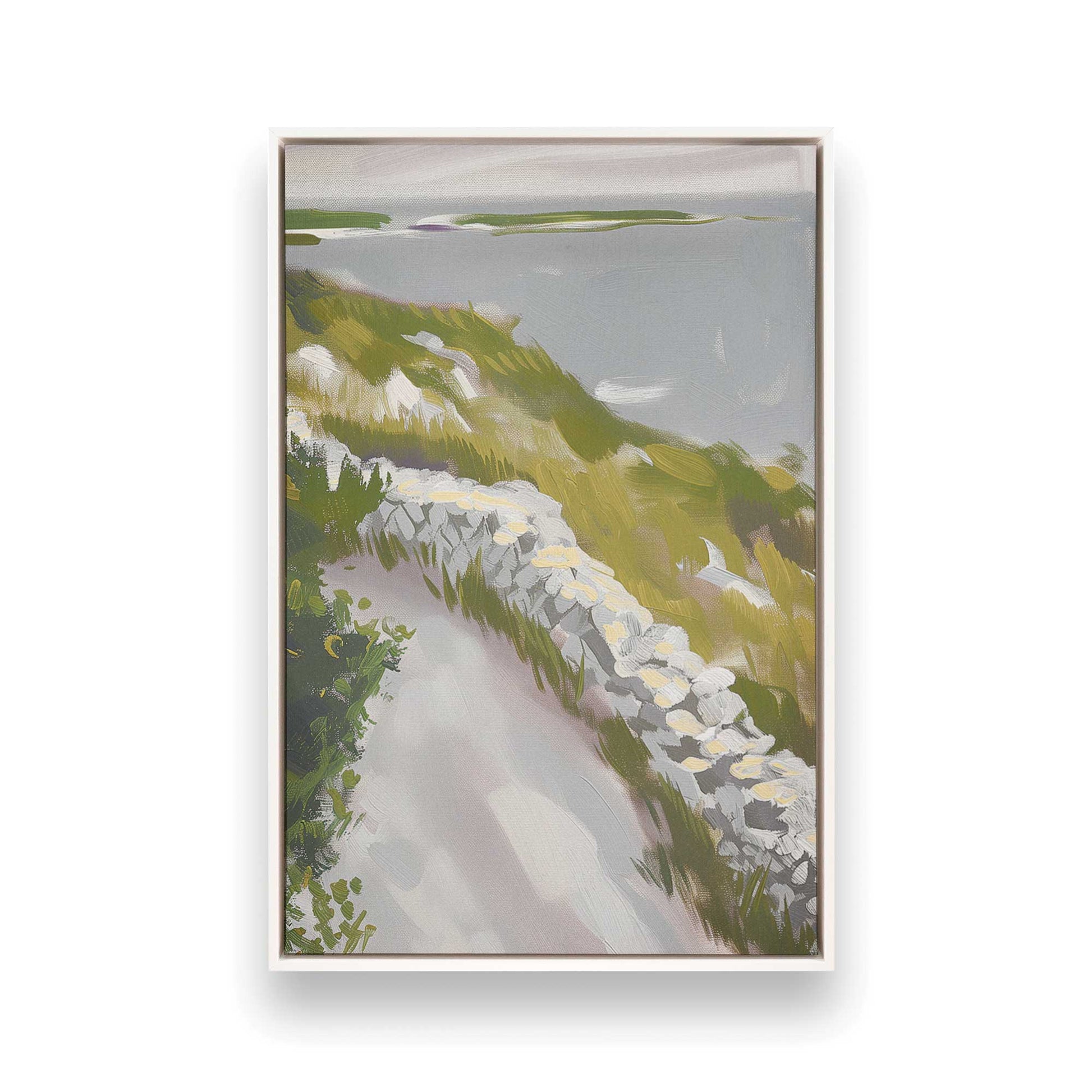 [Color:Opaque White] Picture of art in a White frame