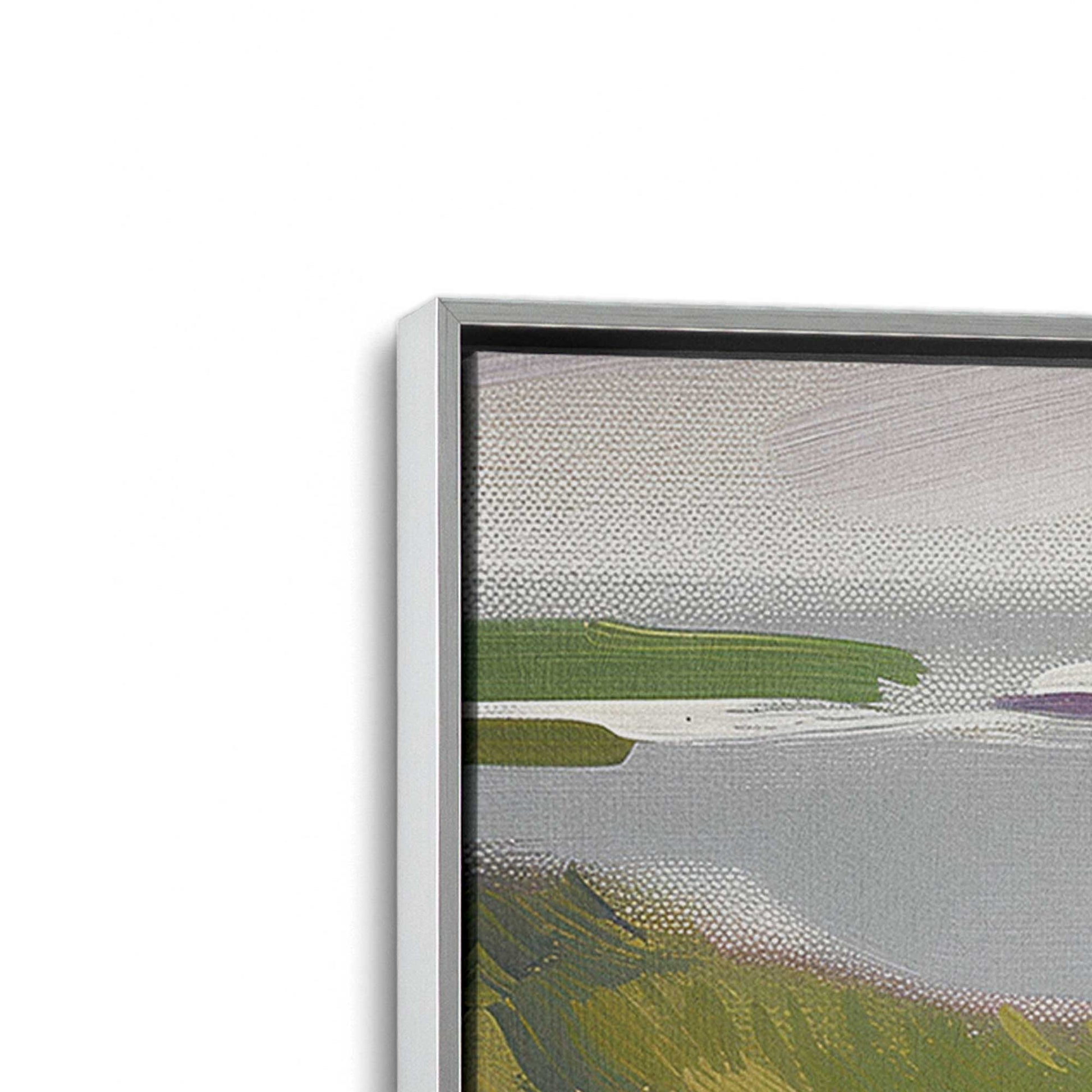 [Color:Polished Chrome] Picture of art in a Polished Chrome frame at an angle