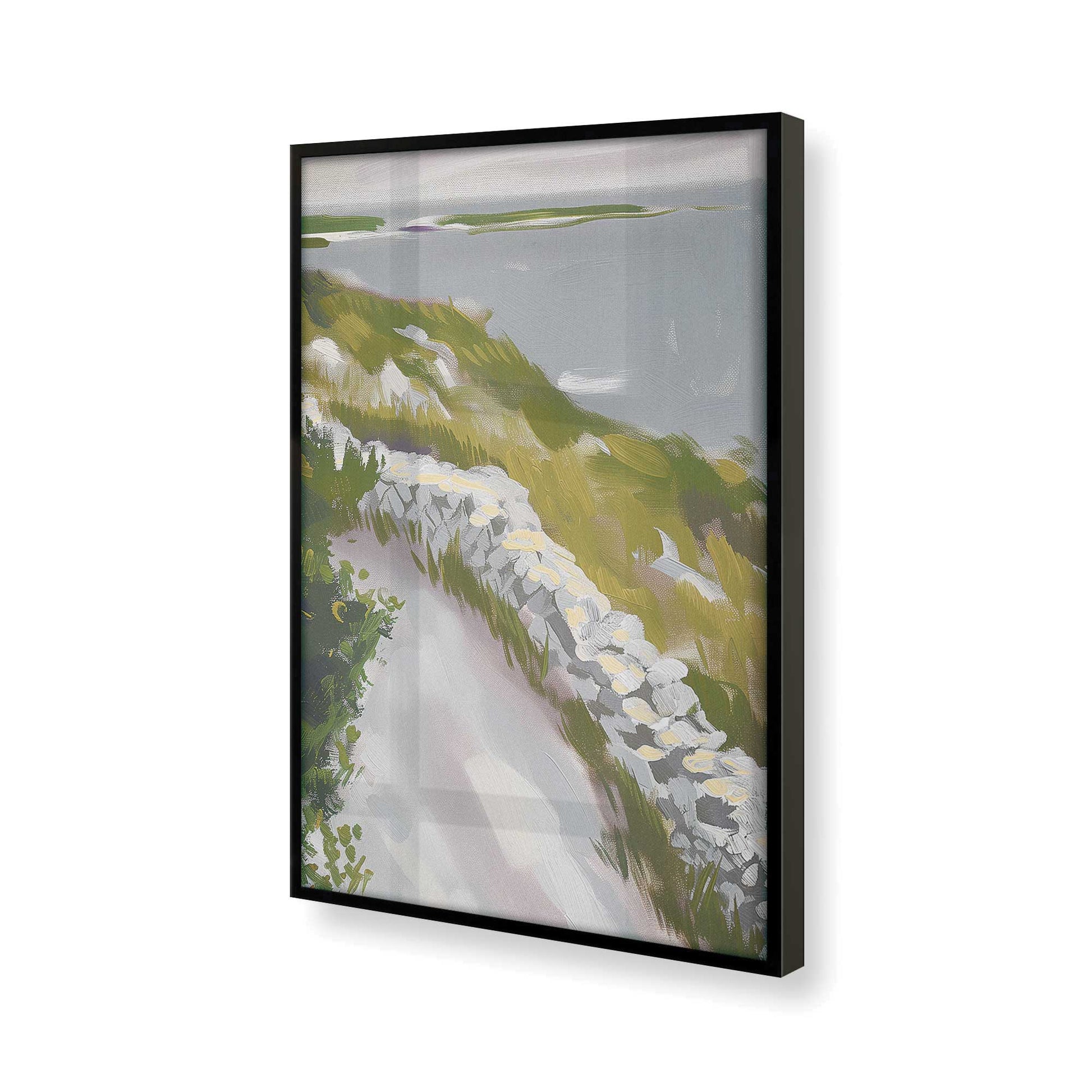 [Color:Satin Black] Picture of art in a Satin Black frame of the corner