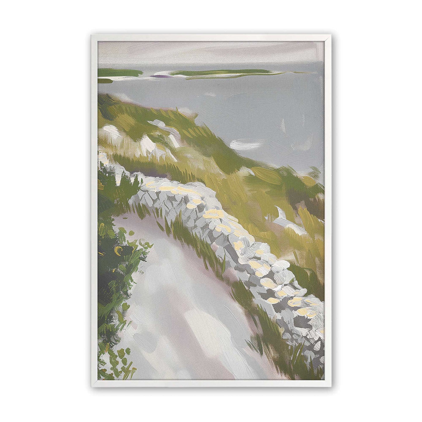 [Color:Opaque White] Picture of art in a Opaque White frame